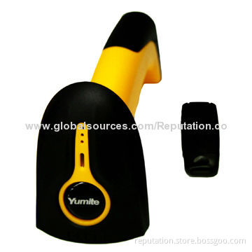 433MHz Wireless Laser Barcode Scanner with 100 ±2 Times/Second Scanning Speed